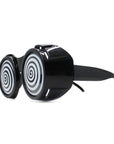 Black Hypno Spiral Goggles