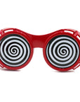 Red Hypno Spiral Goggles