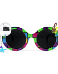 Neon 70s & 80s Disco Ball Party Glasses