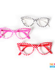 50's Polka Dot Party Glasses (3pk)