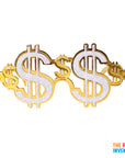 Dollar Sign Thug Party Glasses