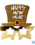 New Years Eve Glasses Photo Prop Kit (6 pack)