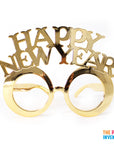 Metallic Happy New Year Party Glasses (Gold)