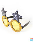 Glitter Star Happy New Year Party Glasses (Gold)