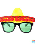 Mexican Sombrero Party Glasses with Pom Pom