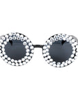 Elton Diamonte Party Glasses (Silver)