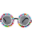 Elton Diamonte Party Glasses (Rainbow)