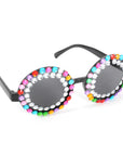 Elton Diamonte Party Glasses (Rainbow)