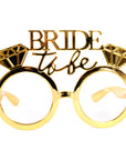 Bride To Be Party Glasses (Gold)