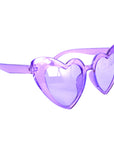 Purple Hearts Party Glasses
