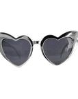 Silver Hearts Party Glasses