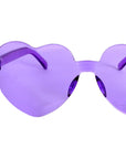 Purple Hearts Perspex Party Glasses