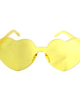 Yellow Hearts Perspex Party Glasses