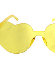 Yellow Hearts Perspex Party Glasses