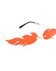Perspex Flame Party Glasses