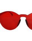 Perspex Wayfarer Party Glasses (Red)