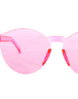 Perspex Wayfarer Party Glasses (Light Pink)