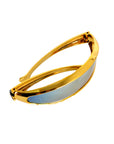 Gold Futuristic Cyclops Glasses
