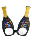 Happy New Year Champagne Bottle Party Glasses