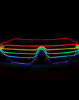 Light Up Rainbow Lines Party Glasses