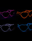 Light Up Heart Party Glasses