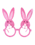 Bunny Party Glasses (Pink Glitter)