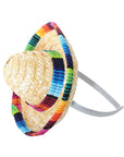 Mini Mexican Straw Hat on Headband