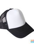 Black Half Mesh Baseball Cap