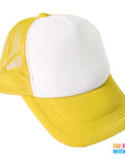 Yellow Half Mesh Baseball Cap