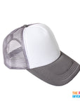 Grey Half Mesh Baseball Cap