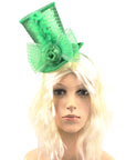 Mini Green Sequin Top Hat Headband