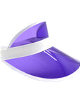 Perspex Visor White Rim (Purple)