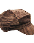 Brown Corduroy 8 Panel Poor Boy Cap