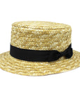 1920s Gatsby Straw Hat with Ribbon