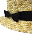 1920s Gatsby Straw Hat with Ribbon