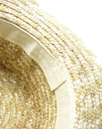 1920s Gatsby Straw Hat with Ribbon