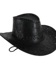 Black Vinyl Cowboy Hat
