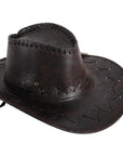 Dark Brown Vinyl Cowboy Hat