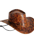 Light Brown Vinyl Cowboy Hat