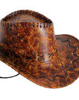 Light Brown Vinyl Cowboy Hat