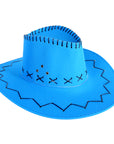 Fluro Blue Cowboy Hat