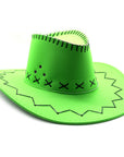 Fluro Green Cowboy Hat