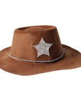 Brown Plastic County Sheriff Hat (6pk)