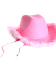 Fluffy Cowboy Hat (Pink)