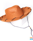 Brown Cowboy Character Hat with String