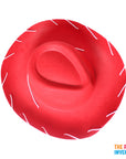 Red Cowboy Character Hat with String