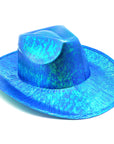 Blue Metallic Cowboy Hat