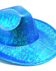 Blue Metallic Cowboy Hat