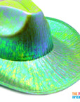 Green Metallic Cowboy Hat