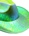 Green Metallic Cowboy Hat
